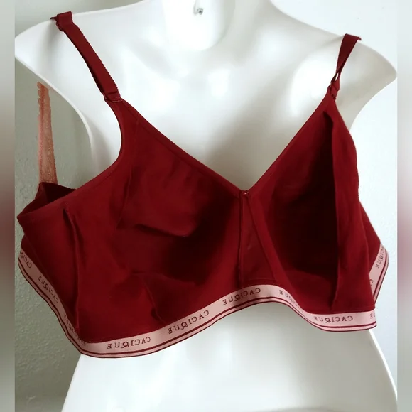 CACIQUE Bra Unlined full coverage No-Wire Women's Size 46DDD Marron - Picture 5 of 6